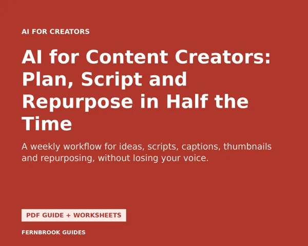 Cover of AI for Content Creators