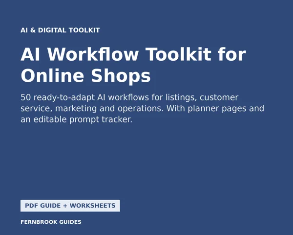 Cover of AI Workflow Toolkit for Online Shops
