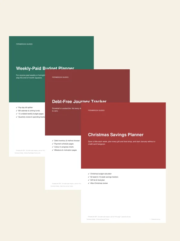 Cover of Budget & Debt Printables Bundle