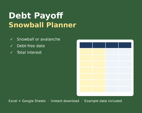Cover of Debt Payoff Snowball Planner
