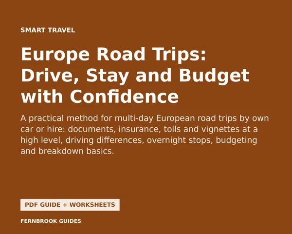 Cover of Europe Road Trips: Drive, Stay and Budget with Confidence