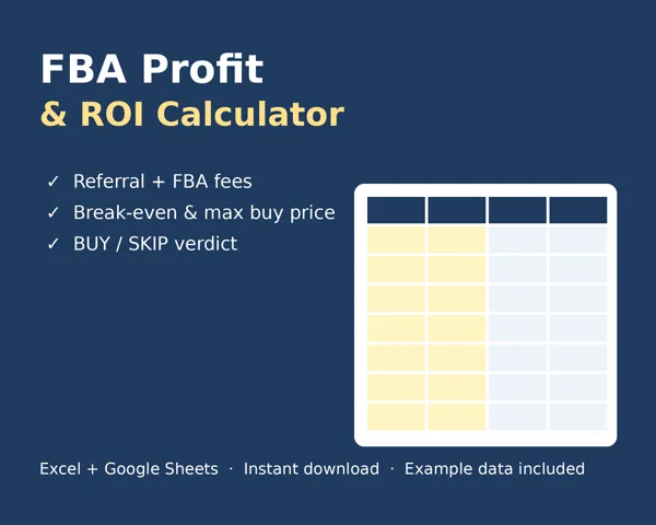 Cover of FBA Profit & ROI Calculator