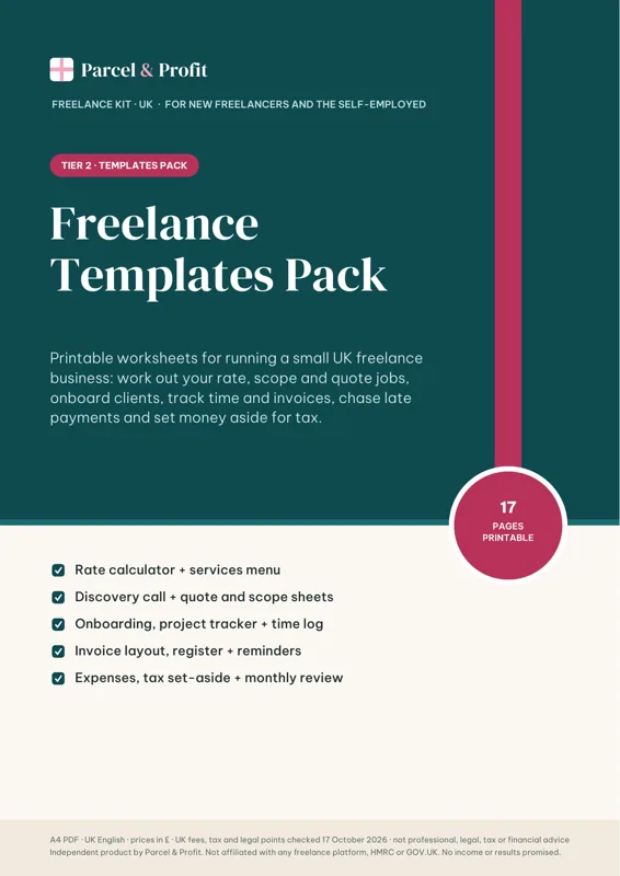 Cover of Freelance Templates Pack (UK)
