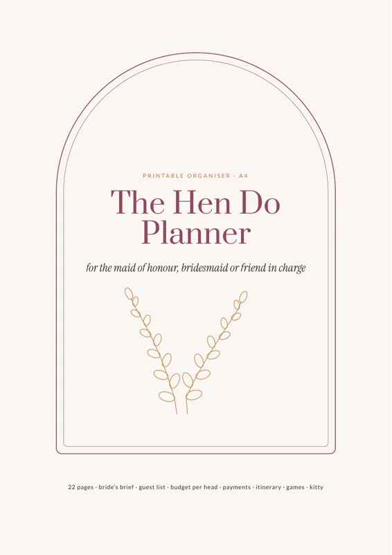 Cover of The Hen Do Planner