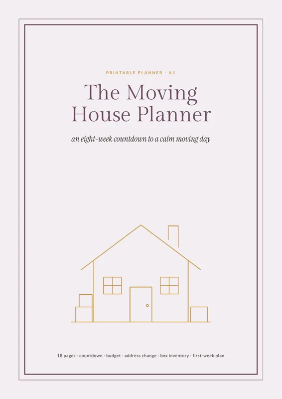 Cover of The Moving House Planner
