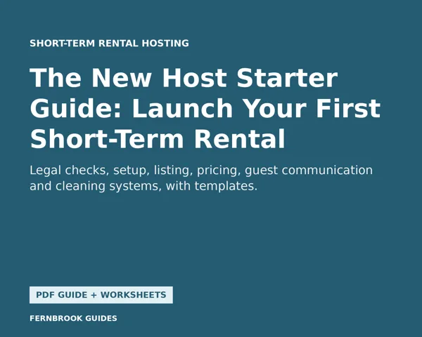Cover of The New Host Starter Guide: Launch Your First Short-Term Rental