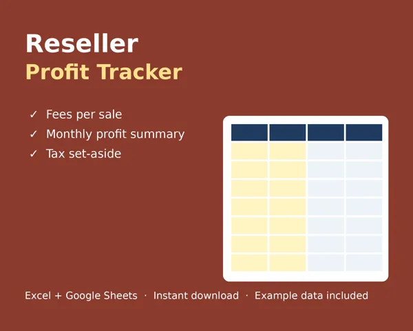 Cover of Reseller Profit Tracker