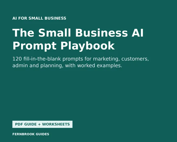 Cover of The Small Business AI Prompt Playbook
