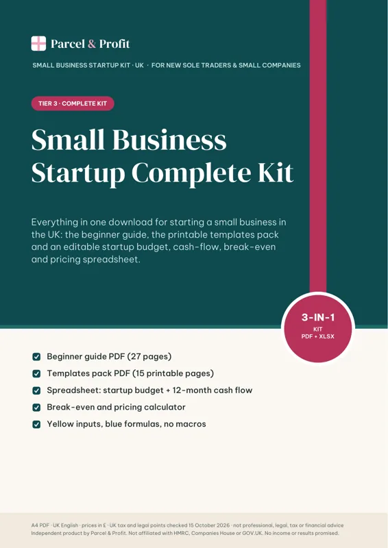 Cover of Small Business Startup Complete Kit (UK)