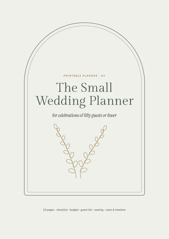 Cover of The Small Wedding Planner