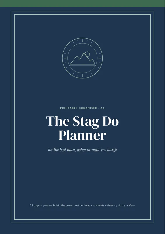 Cover of The Stag Do Planner