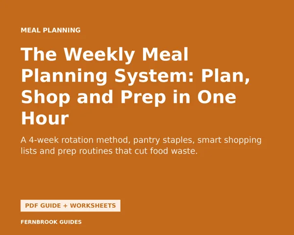 Cover of The Weekly Meal Planning System