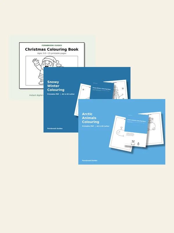 Cover of Winter Colouring Pack for Kids (66 Colouring Pages + 2 Activities)